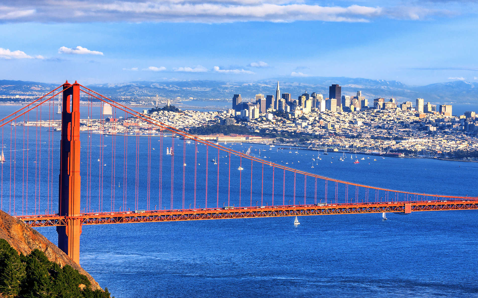 golden-gate-with-san-francisco-skyline Golden Gate bridge with San Francisco in background